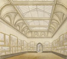 Design for Gallery III, Burlington House, Piccadilly, Westminster, London: perspective..., c1866-67. Creator: Sydney Smirke