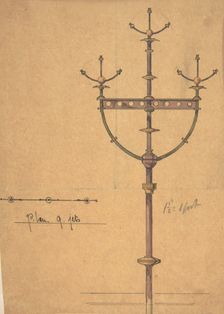 Design for [Gas?] Lights for a Church, ca. 1880. Creator: Richardson Ellson & Co