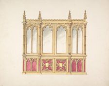 Design for Gothic Tracery and Paneling, early 19th century. Creator: Anon