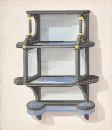 Design for Hanging Shelves, 1840-99. Creator: Anon