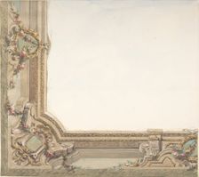 Design for Hall Ceiling, Hôtel de Trévise, second half 19th century. Creators: Jules-Edmond-Charles Lachaise, Eugène-Pierre Gourdet