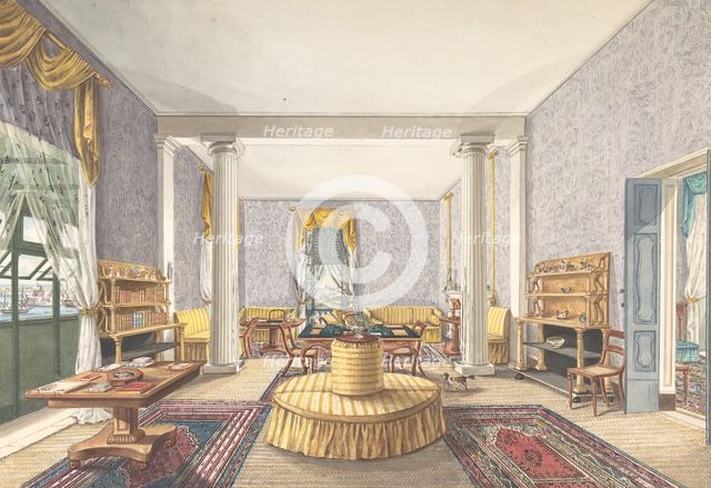 Design for interior, ca. 1830. Creator: Charles de Brocktorff.