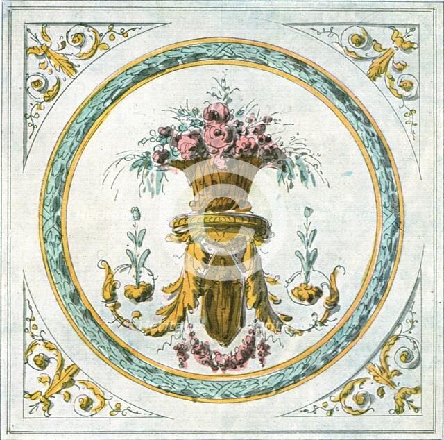 Design for interior decoration, France, (1928).  Creator: Unknown.