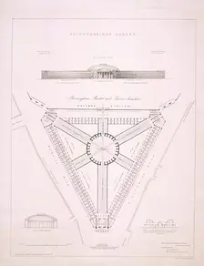 Design for Knightsbridge Market, London, c1840. Artist: JR Jobbins