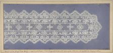 Design for lace, 19th century. Creator: Anon