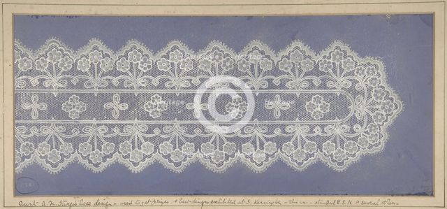 Design for lace, 19th century. Creator: Anon.