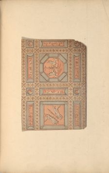 Design for Lobby Ceiling after Piranesi, Chamber Story, Castlecoole, County Fermanagh..., ca.1790-97 Creator: James Wyatt