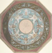 Design for Octagonal Ceiling, 19th century. Creator: Anon