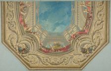 Design for Octagonal Ceiling in the Pless House, Berlin, second half 19th century. Creators: Jules-Edmond-Charles Lachaise, Eugène-Pierre Gourdet