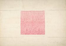 Design for Ornament, possibly Flocked Wallpaper, 19th century. Creator: Anon