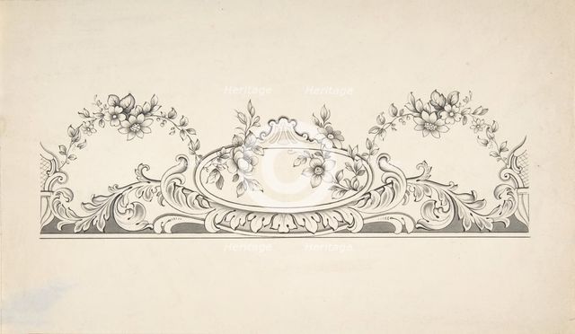 Design for Panel Decoration, 1828-40. Creator: J Hulme.