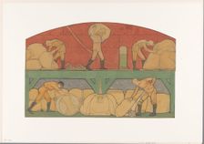 Design for painting in the Berlage stock exchange: De Handel, 1878-1938. Creator: Richard Roland Holst