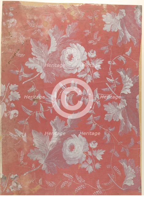 Design for Patterned Silk, ca. 1780-1825 . Creator: Attributed to Jean François Bony.