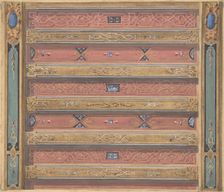 Design for Salon Ceiling, Château de Cangé, second half 19th century. Creators: Jules-Edmond-Charles Lachaise, Eugène-Pierre Gourdet