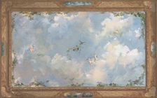 Design for Salon Ceiling, Hôtel Candamo, ca. 1873. Creators: Jules-Edmond-Charles Lachaise, Eugène-Pierre Gourdet