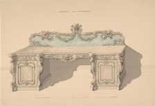 Design for Sideboard, Louis Quatorze Style, 1835-1900. Creator: Robert William Hume
