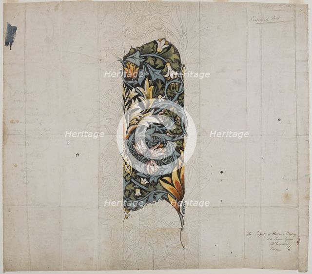 'Design for snakehead', 1876. Creator: William Morris.