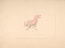 Design for Spanish Chair, 1835-1900. Creator: Robert William Hume