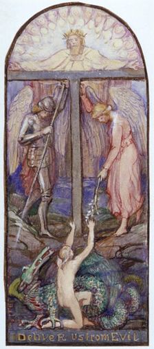 Design for Stained Glass c1864-1930. Artist: Anna Lea Merritt