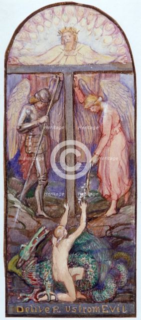 'Design for Stained Glass', c1864-1930.                Artist: Anna Lea Merritt