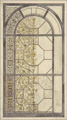 Design for Stained Glass Windows, 19th century. Creator: John Gregory Crace