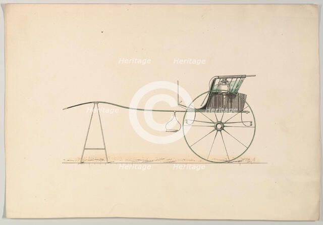 Design for Stanhope Gig, 1850-74. Creator: Unknown.