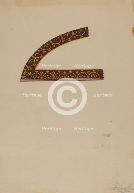 Design from China Closet, 1935/1942. Creator: Ferdinand Cartier.