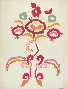 Design from a Proposed Portfolio, 1935/1942. Creator: Majel G. Claflin