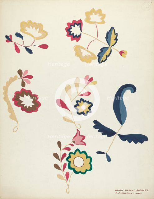 Design from a Proposed Portfolio, 1935/1942. Creator: Majel G. Claflin.