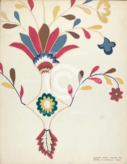 Design from a Proposed Portfolio, 1935/1942. Creator: Majel G. Claflin.