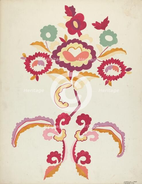 Design from a Proposed Portfolio, 1935/1942. Creator: Majel G. Claflin.