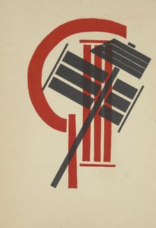 Design from "For the Voice" by Vladimir Mayakovsky, 1923. Creator: Lissitzky, El (1890-1941)