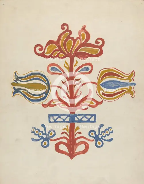 Design from Proposed Portfolio, 1935/1942. Creator: Unknown.