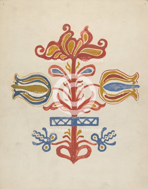 Design from Proposed Portfolio, 1935/1942. Creator: Unknown.