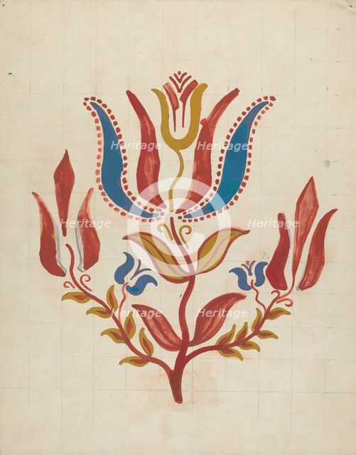 Design from Proposed Portfolio, 1935/1942. Creator: Unknown.