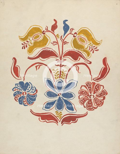 Design from Proposed Portfolio, 1935/1942. Creator: Unknown.