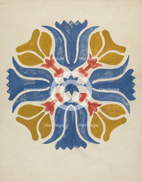 Design from Proposed Portfolio, 1935/1942. Creator: Unknown.