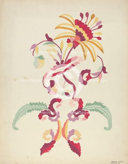 Design from Proposed Portfolio, 1935/1942. Creator: Majel G. Claflin.