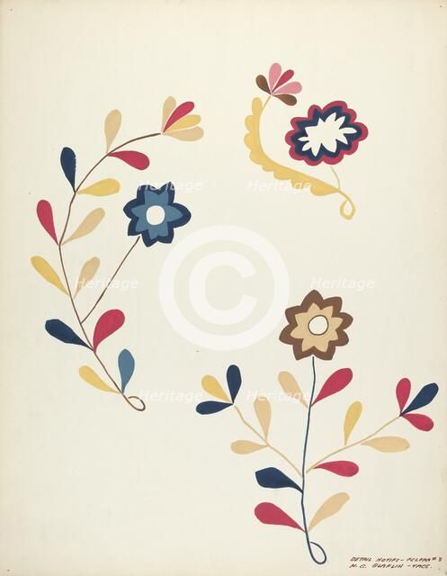 Design from Proposed Portfolio, 1935/1942. Creator: Majel G. Claflin.