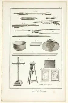 Design: Instruments, from Encyclopédie, 1762/77. Creator: Benoit-Louis Prevost