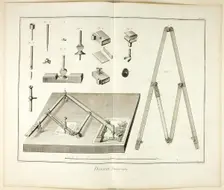 Design: Pantograph, from Encyclopédie, 1762/77. Creator: Benoit-Louis Prevost