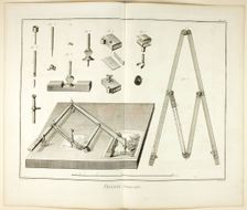 Design: Pantograph, from Encyclopédie, 1762/77. Creator: Benoit-Louis Prevost