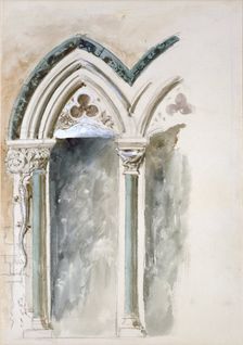 Design Studies for Capitals for the University Museum, Oxford, 19th century. Artist: John Ruskin