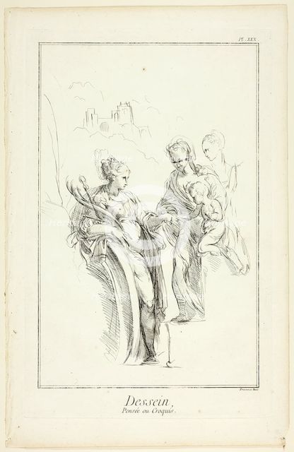 Design: Sketch, from Encyclopédie, 1762/77. Creator: Benoit-Louis Prevost.