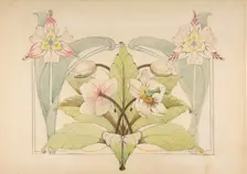 Design with Flowers, 19th century. Creator: Anon