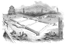 Designed Protestant church on Mount Zion - present state of the building, 1845. Creator: Unknown