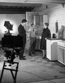 Designer in a photographic studio, Mexborough, South Yorkshire, 1964. Artist: Michael Walters