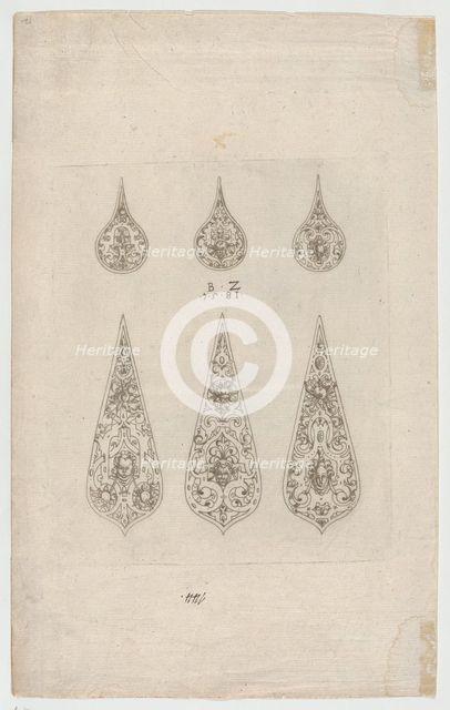 Designs, 1581. Creator: Bernhard Zan.