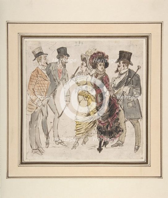 Designs for Costumes, 1875-80. Creator: Anon.