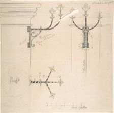 Designs for Church Wall Standards, ca. 1880. Creator: Richardson Ellson & Co